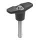 KIPP Kugelsperrbolzen mit T-Griff 8mm 20mm Edelstahl 1.4542