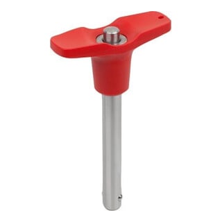 KIPP Kugelsperrbolzen T-Griff D1=8 L=45 Edelstahl KOMP:TH