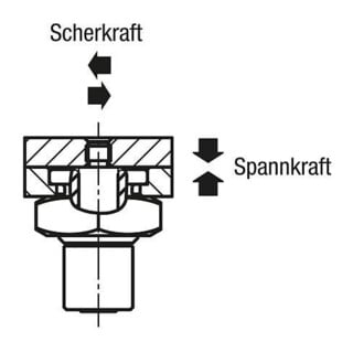 KIPP Kugelsperrbuchse Stahl FS=15