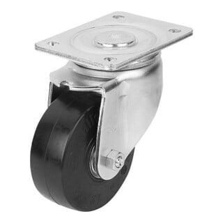 KIPP Lenkrolle D200 B50 Gummi Stahlgehäuse