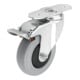 KIPP Lenkrolle mit Feststellsys Stop-Fix D=125 B=32 Gummi Stahl