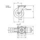 KIPP Lenkrolle mit Feststellsys Stop-Top Polyurethan D=160 B=50 Stahl