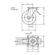 KIPP Lenkrolle mit Feststellsys Stop-Top Polyurethan D=250 B=60 Stahl