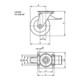 KIPP Lenkrolle mit Feststellsystem Stop-Top Stahl 250 x 60mm Gummi