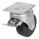 KIPP Lenkrolle mit Feststellsystem Stop-Top Stahl Gummi Ø160 B50