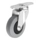KIPP Lenkrolle ohne Feststellsystem Form B Ø125 x 32mm Gummi Stahl
