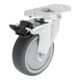 KIPP Lenkrolle Stop-Fix Form C Ø 75mm Polyurethan Stahl