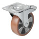 KIPP Lenkrolle Stop-Fix Ø 200 x 50 mm Gummi geringem Rollwiderstand