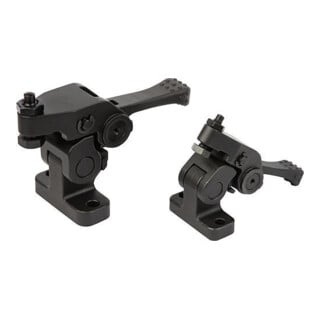 KIPP Maintien avec levier excentrique M18 H42 A45 en acier trempé pivotant