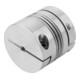 KIPP Metaalbalgkoppeling Gr.1500 D1=50 D2=50 L=96 Aluminium