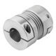KIPP Metaalbalgkoppeling Gr. 18 Aluminium 63mm