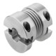KIPP Metaalbalgkoppeling Gr.18 D1=14 D2=14 L=58 Aluminium
