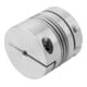 KIPP Metaalbalgkoppeling Gr. 20 Aluminium D1=8 D2=8 L=39