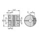 KIPP Metaalbalgkoppeling Gr. 20 Aluminium D1=8 D2=8 L=39