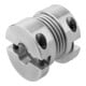 KIPP Metaalbalgkoppeling Gr. 200 D1=19 D2=19 L=83 Aluminium