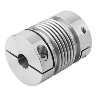 KIPP Metaalbalgkoppeling Gr. 30 D1=19 D2=19 L=65 RVS