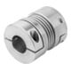 KIPP Metaalbalgkoppeling Gr. 60 D1 32 D2 32 L 79 Aluminium