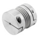 KIPP Metaalbalgkoppeling Gr. 80 D1 28 D2 28 L 78 Aluminium