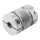 KIPP Metaalbalgkoppeling Gr. 80 D1 32 D2 32 L 91 RVS
