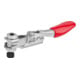 KIPP Mini horizontale snelspanner F1=250 verstelbaar met aandrukspindel