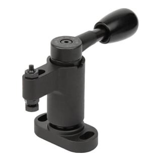 KIPP Mini-serre-joint pivotant gauche acier cémenté brunie FH=200 X=31,7