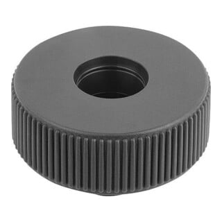 KIPP Molette moletée GR.3 Ø63 M12 thermoplastique noir-gris