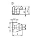 KIPP Mors de serrage Forme C H1=24,5 acier d'outil nitruré et brunifié
