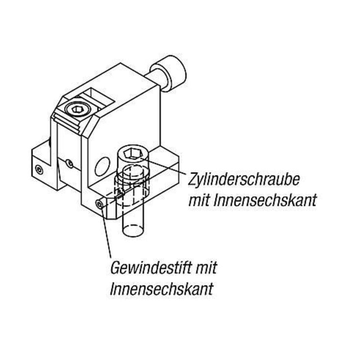 KIPP Niederzugspanner A=80 B=90 C=80 vergütungsstahl brüniert Werkzeugstahl