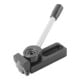 KIPP Niederzugspanner Links A=121,5 40 x 39 Stahl Form B