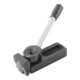 KIPP Niederzugspanner Links A=78 25 x 24 Stahl Form B