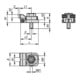KIPP Niederzugspanner M10 Vergütungsstahl brüniert schwarz