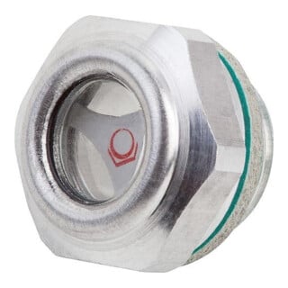 KIPP Ölschauglas mit Reflektor D1=G1/4 D=20 Aluminium