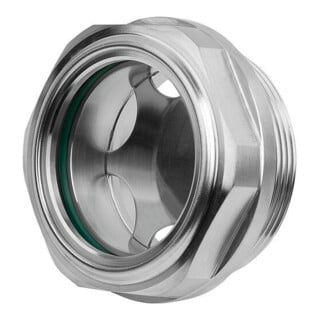 KIPP Ölschauglas mit Sechskant Reflektor D1=G3/4 D=32 Edelstahl