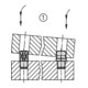 KIPP Opnamepen binnendraad enkelzijdig Gr.1 C=30 A=30 G=M06 Vorm C met kogelkop