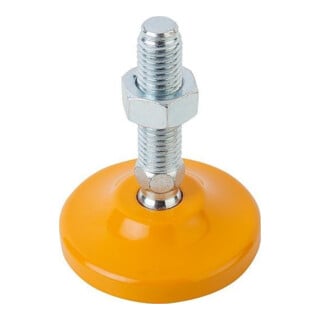 KIPP Pied articulé D=80 M16x75 acier Forme A
