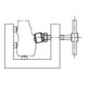 KIPP Pied articulé M16 H29,5 SW24 acier automatique