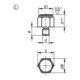 KIPP Pied de position M16 Forme L acier pour machines brunie trempé 30 mm