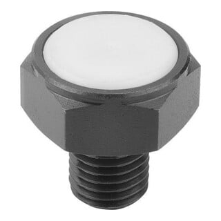 KIPP Pied de position M16 Forme L acier pour machines brunie trempé 30 mm