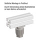 KIPP Pied réglable en hauteur pour profilés en aluminium A=30 I=30 M08 H=35-50