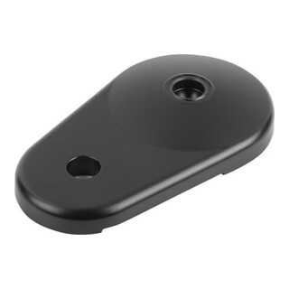 KIPP Plateau avec bras Forme C en zinc moulé sous pression, noir, revêtement poudre