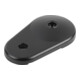 KIPP Plateau avec bras Forme C en zinc moulé sous pression, noir, revêtement poudre