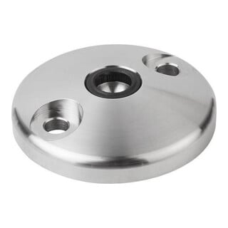 KIPP Plateau inox Forme C Ø 120