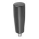 KIPP Poignée conique fixe Gr.1 M6x18 Duroplast noir brillant