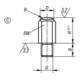 KIPP Positievoet G=M16 H=60 Vorm C Gesmeed staal SW=27