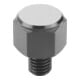 KIPP Positionsfuß M10 Form A Automatenstahl brüniert einsatzgehärtet SW19