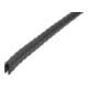 KIPP Profilé de protection d'angle 5000 x 6 x 8 mm Forme D PVC noir