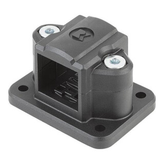 KIPP Raccord de tuyau avec bride Thermoplast pour tubes carrés acier 30