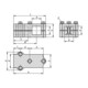 KIPP Raccord en T en aluminium pour tubes carrés A=30,3 acier