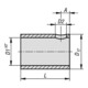 KIPP Reduzierhülse 12 x 20 x 20mm Edelstahl