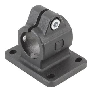 KIPP Rohrverbinder mit Flansch Form A Typ 30 Aluminium schwarz
